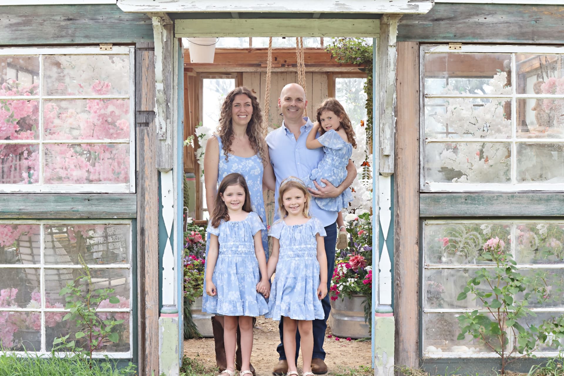 Dr. Nathan Graves with his family in Kyle, Texas
